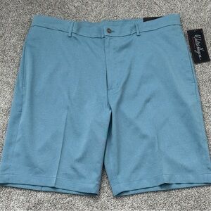 Walter Hagen Blue Flat Front Golf Shorts Size 38, Men’s Casual Oxford Shorts